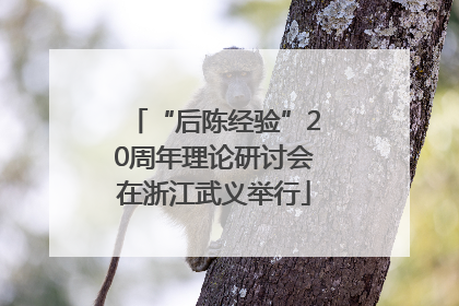 “后陈经验”20周年理论研讨会在浙江武义举行