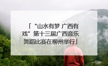 “山水有梦 广西有戏”第十三届广西音乐舞蹈比赛在柳州举行