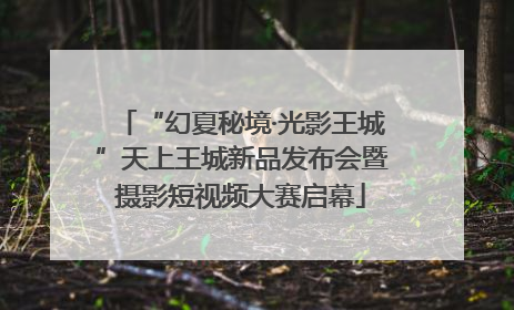 “幻夏秘境·光影王城”天上王城新品发布会暨摄影短视频大赛启幕