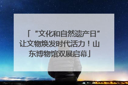 “文化和自然遗产日”让文物焕发时代活力！山东博物馆双展启幕