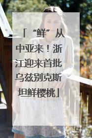 “鲜”从中亚来！浙江迎来首批乌兹别克斯坦鲜樱桃