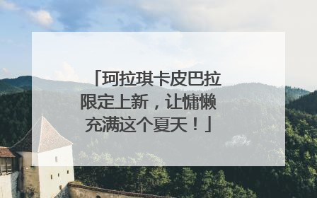 珂拉琪卡皮巴拉限定上新，让慵懒充满这个夏天！