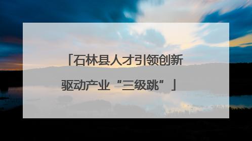 石林县人才引领创新驱动产业“三级跳”