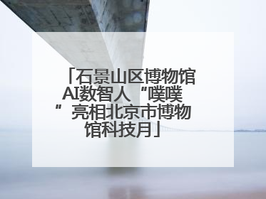 石景山区博物馆AI数智人“噗噗”亮相北京市博物馆科技月