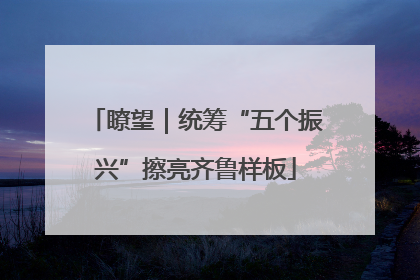 瞭望｜统筹“五个振兴”擦亮齐鲁样板