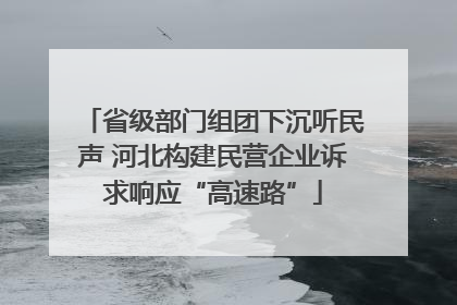 省级部门组团下沉听民声 河北构建民营企业诉求响应“高速路”