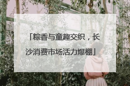 粽香与童趣交织，长沙消费市场活力爆棚