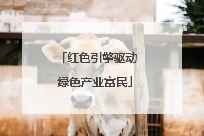 红色引擎驱动 绿色产业富民