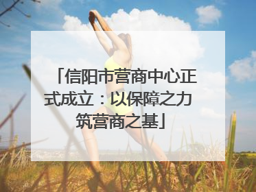 信阳市营商中心正式成立：以保障之力 筑营商之基