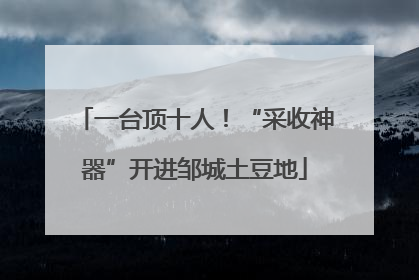 一台顶十人！“采收神器”开进邹城土豆地