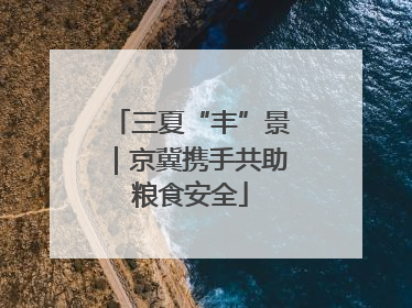 三夏“丰”景｜京冀携手共助粮食安全