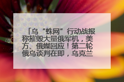 乌“蛛网”行动战报称摧毁大量俄军机，美方、俄媒回应！第二轮俄乌谈判在即，乌克兰提出三大诉求