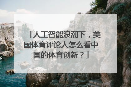 人工智能浪潮下，美国体育评论人怎么看中国的体育创新？