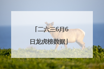 二六三6月6日龙虎榜数据
