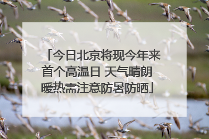 今日北京将现今年来首个高温日 天气晴朗暖热需注意防暑防晒