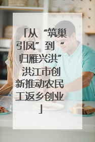 从“筑巢引凤”到“归雁兴洪” 洪江市创新推动农民工返乡创业