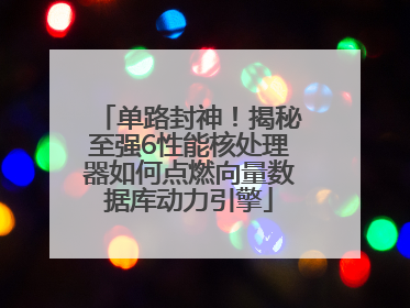 单路封神！揭秘至强6性能核处理器如何点燃向量数据库动力引擎