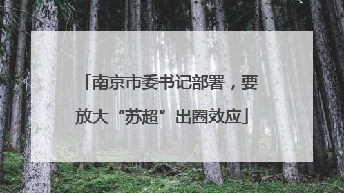 南京市委书记部署，要放大“苏超”出圈效应