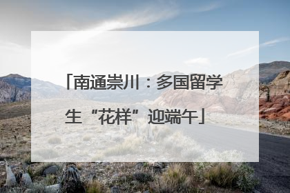 南通崇川：多国留学生“花样”迎端午