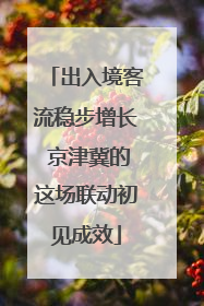 出入境客流稳步增长 京津冀的这场联动初见成效