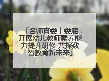 名师育娄丨娄底：开展幼儿教师素养能力提升研修 共探数智教育新未来