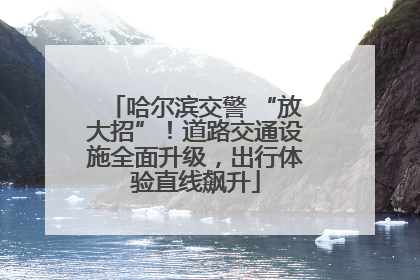 哈尔滨交警 “放大招”！道路交通设施全面升级，出行体验直线飙升