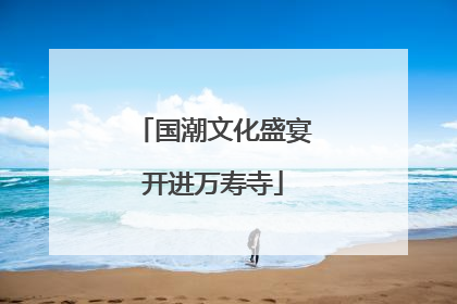 国潮文化盛宴开进万寿寺