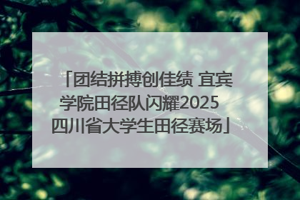 团结拼搏创佳绩 宜宾学院田径队闪耀2025四川省大学生田径赛场
