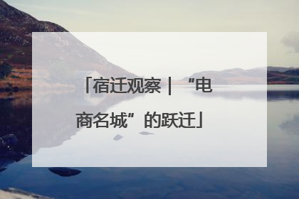 宿迁观察｜“电商名城”的跃迁