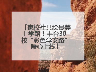 家校社共绘最美上学路！丰台30校“彩色学安路”暖心上线