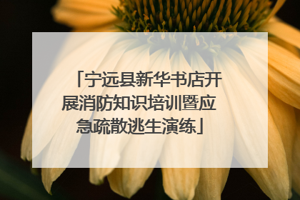 宁远县新华书店开展消防知识培训暨应急疏散逃生演练