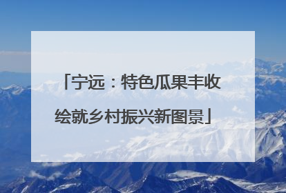 宁远：特色瓜果丰收绘就乡村振兴新图景