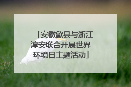 安徽歙县与浙江淳安联合开展世界环境日主题活动