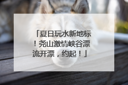 夏日玩水新地标！尧山激情峡谷漂流开漂，约起！
