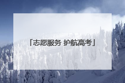 志愿服务 护航高考