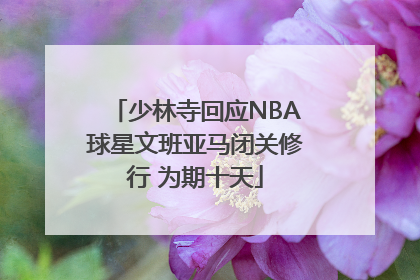 少林寺回应NBA球星文班亚马闭关修行 为期十天