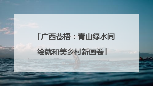 广西苍梧：青山绿水间绘就和美乡村新画卷