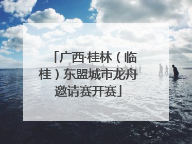 广西·桂林（临桂）东盟城市龙舟邀请赛开赛