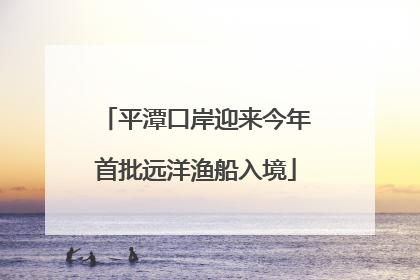 平潭口岸迎来今年首批远洋渔船入境
