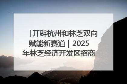 开辟杭州和林芝双向赋能新赛道｜2025年林芝经济开发区招商引资（杭州）推介展销活动在杭举办