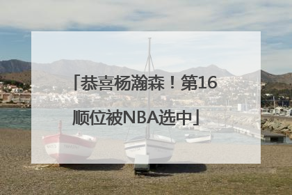 恭喜杨瀚森！第16顺位被NBA选中