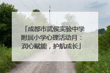 成都市武侯实验中学附属小学心理活动月：润心赋能，护航成长
