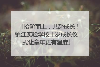 拾阶而上，共赴成长！镇江实验学校十岁成长仪式让童年更有温度
