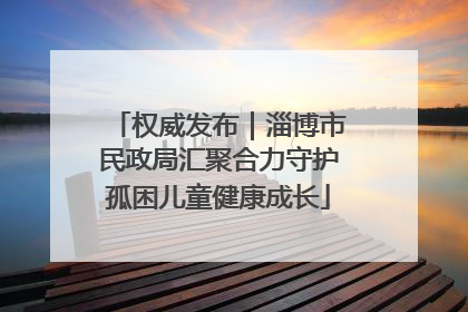 权威发布｜淄博市民政局汇聚合力守护孤困儿童健康成长