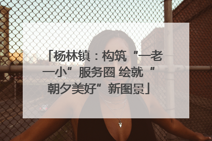 杨林镇：构筑“一老一小”服务圈 绘就“朝夕美好”新图景