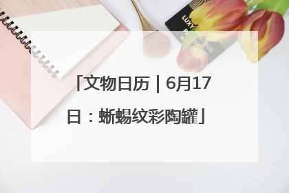 文物日历｜6月17日：蜥蜴纹彩陶罐