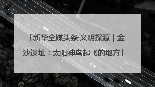 新华全媒头条·文明探源｜金沙遗址：太阳神鸟起飞的地方