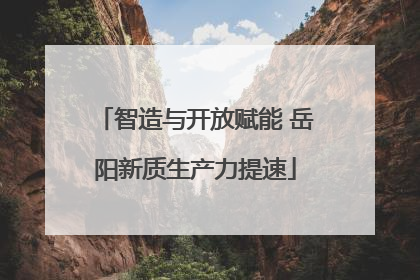 智造与开放赋能 岳阳新质生产力提速