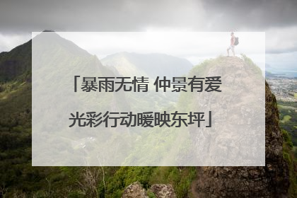 暴雨无情 仲景有爱 光彩行动暖映东坪