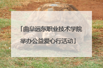 曲阜远东职业技术学院举办公益爱心行活动